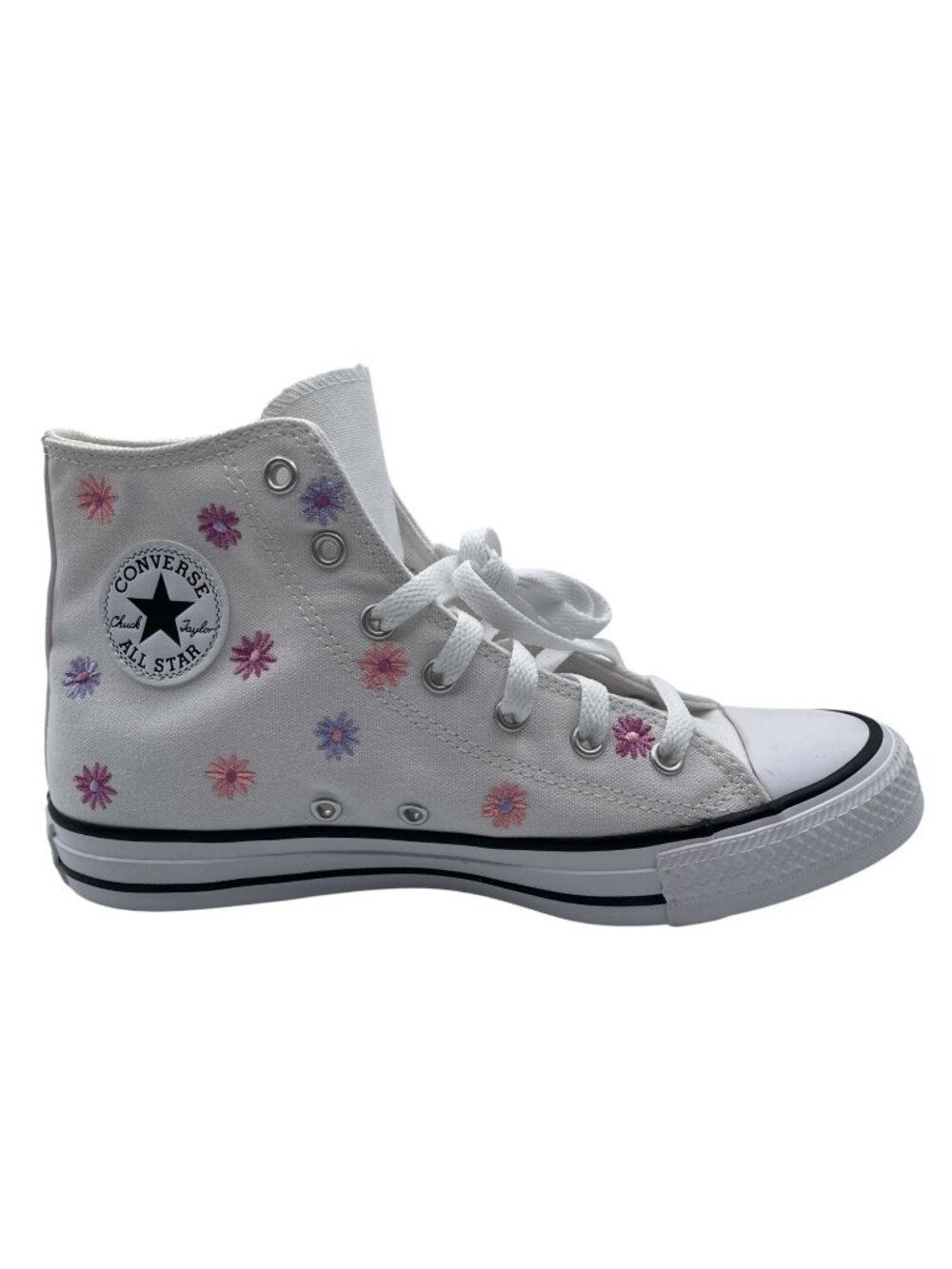 Converse Chuck Taylor All Star All Over Florals Kids SZ 6 White/Light Jellyfish - Picture 2 of 7